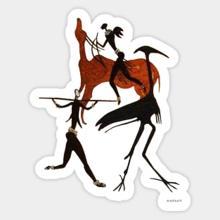 Hunting Bushmen Sticker